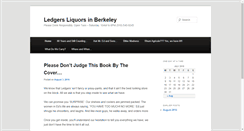 Desktop Screenshot of ledgersliquors.com