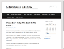 Tablet Screenshot of ledgersliquors.com